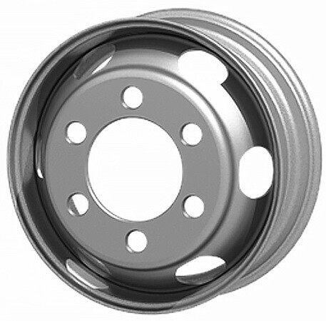 Диск грузовой Noname 6/222,25 16x5.5 6x222.25 ET127 DIA164 СЕРЕБРИСТЫЙ