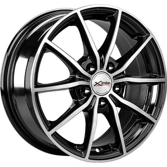 Диск X'trike X-111 15x6.5 5x100 ET38 DIA57.1 BK/FP