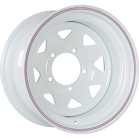 Диск Off-Road-Wheels White 15x8 5x139.7 ET-25 DIA110.1 W (ТРЕХУГОЛЬНЫЕ)