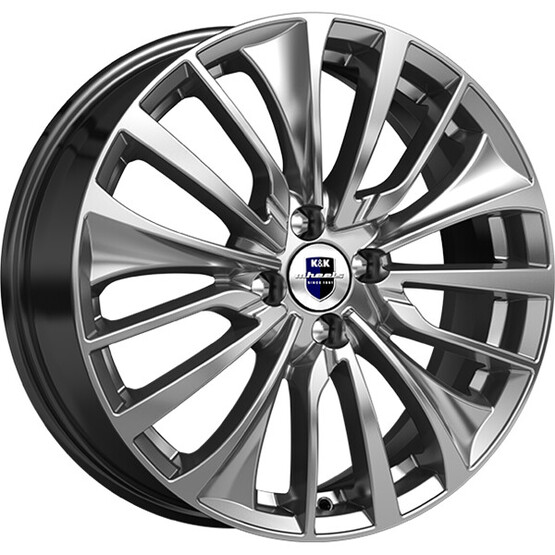 Диск K&K Flanker 17x6.5 5x108 ET43 DIA67.1 ДАРК ПЛАТИНУМ