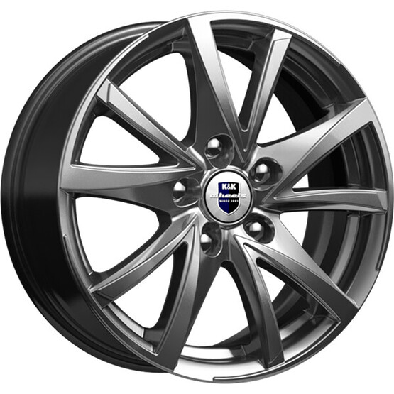 Диск K&K Игуана 15x6.5 4x100 ET46 DIA54.1 ДАРК ПЛАТИНУМ