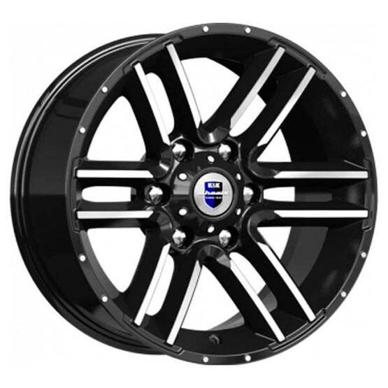 Диск K&K Алгама 17x8 6x139.7 ET-10 DIA106.1 АЛМАЗ ЧЁРНЫЙ