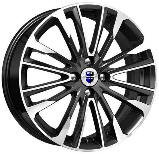 Диск K&K Сильверстоун 17x6.5 4x100 ET45 DIA67.1 АЛМАЗ ЧЁРНЫЙ