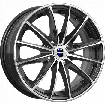 Диск K&K Пойнт Бланк 15x6 4x100 ET35 DIA67.1 АЛМАЗ ЧЁРНЫЙ