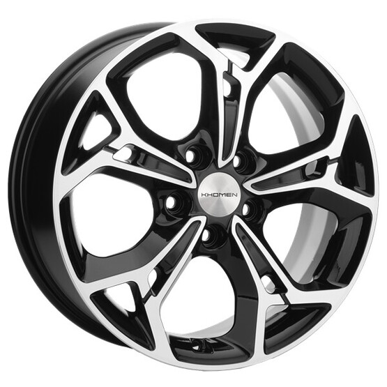 Диск Khomen 1702 17x7 5x114.3 ET48.5 DIA67.1 BLACK-FP