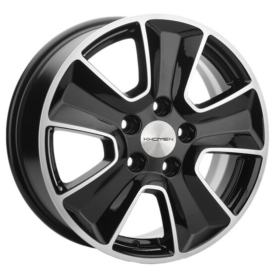 Диск Khomen 1601 16x6.5 5x114.3 ET50 DIA66.1 BLACK-FP