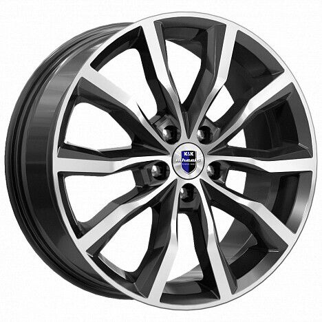 Диск K&K Портер 18x7.5 5x114.3 ET35 DIA67.1 АЛМАЗ ЧЁРНЫЙ