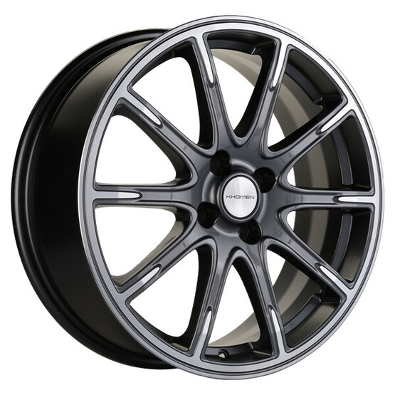 Диск Khomen 1707 17x6.5 4x100 ET43 DIA60.1 GRAY-FP