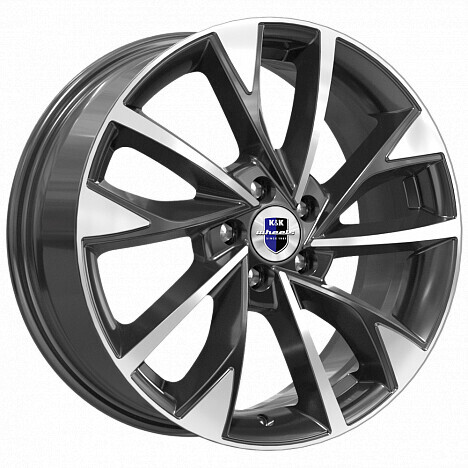 Диск K&K Роквуд 17x7 5x114.3 ET45 DIA60.1 АЛМАЗ ЧЁРНЫЙ