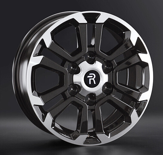 Диск Replay Mi168 16x7 6x139.7 ET38 DIA67.1 BKF