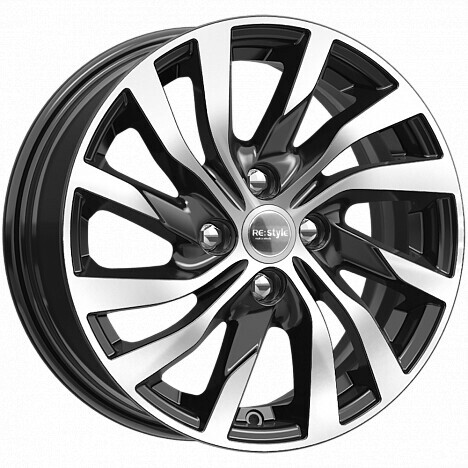 Диск K&K Кс882 15x6 4x100 ET37 DIA60.1 АЛМАЗ ЧЁРНЫЙ
