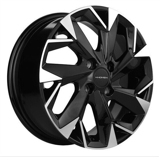 Диск Khomen 1508 15x6 4x100 ET39 DIA56.6 BLACK-FP