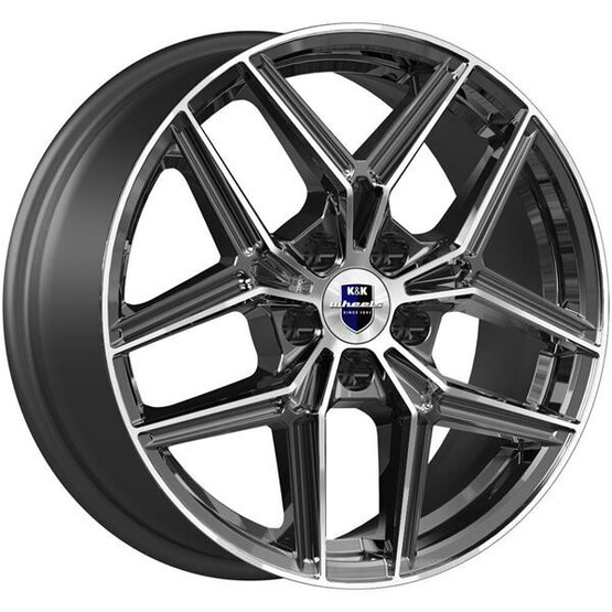 Диск K&K Юнион 17x7 5x108 ET50 DIA63.3 АЛМАЗ ЧЁРНЫЙ