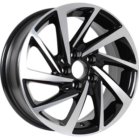 Диск Kdw Kd1530 15x6 4x100 ET46 DIA60.1 BLACK_FRONT_POLISHED