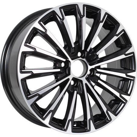 Диск Kdw Kd1610 16x6.5 5x114.3 ET50 DIA67.1 BLACK_FRONT_POLISHED