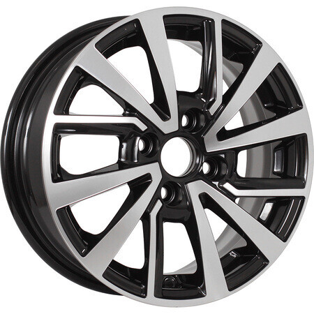 Диск Kdw Kd1430 14x5.5 4x100 ET40 DIA54.1 BLACK_FRONT_POLISHED