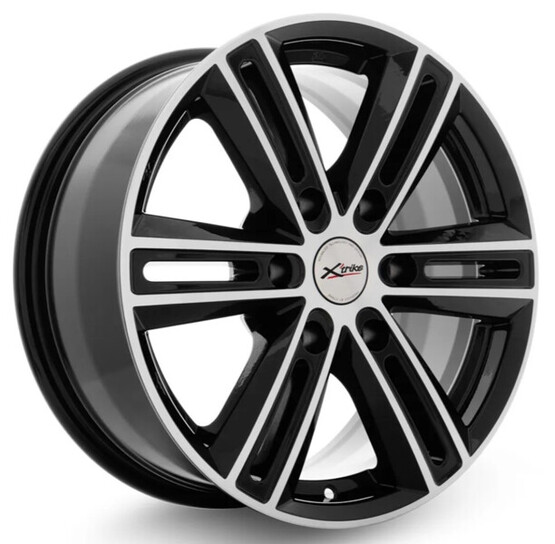 Диск X'trike X-124 17x7.5 6x139.7 ET36 DIA100.1 BK/FP
