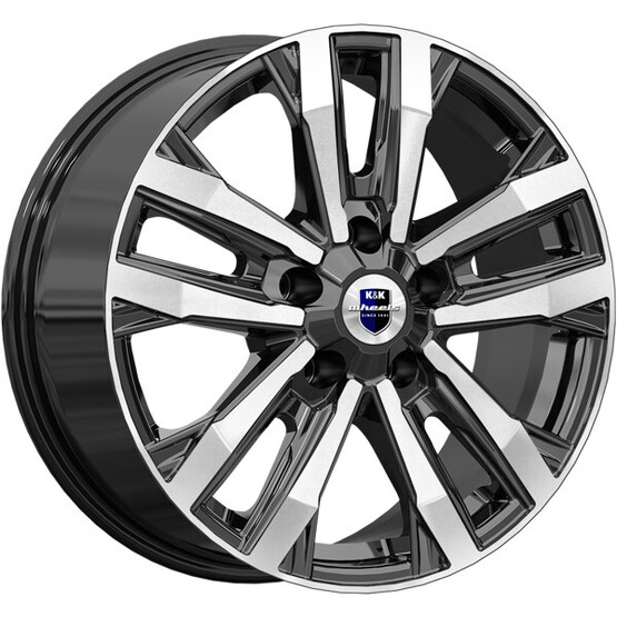 Диск K&K Мичиган 18x8 5x130 ET43 DIA84.1 АЛМАЗ ЧЁРНЫЙ