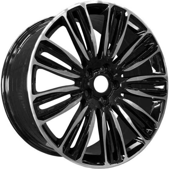 Диск Powcan 5312 21x9.5 5x120 ET48 DIA72.6 GLOSS BLACK MACHINE FACE