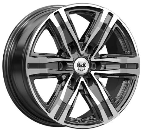 Диск K&K R8 (Кс1174) 17x7.5 6x114.3 ET30 DIA66.1 АЛМАЗ ЧЁРНЫЙ
