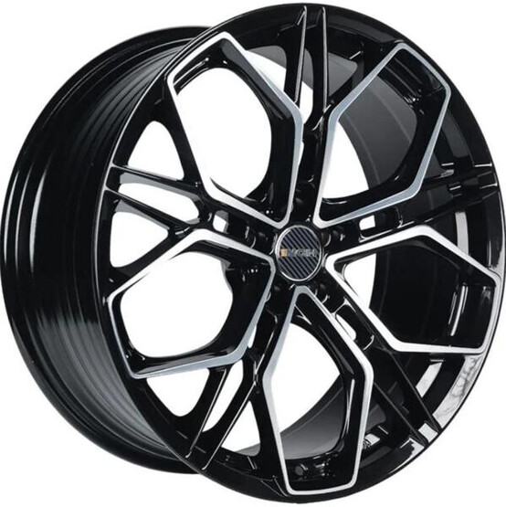 Диск Inch Fa8534 20x8.5 5x120 ET45 DIA72.6 GLOSS BLACK MACHINED FACE