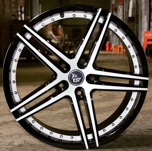 Диск Yst X-1 18x8 5x105 ET42 DIA56.6 B+W+WSI
