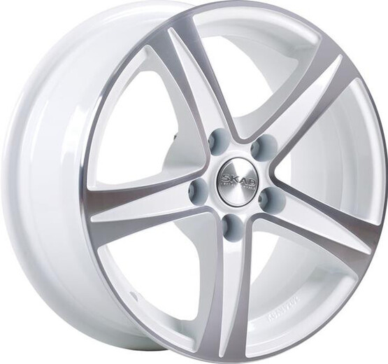 Диск Скад Sakura 15x6.5 5x112 ET35 DIA66.6 АЛМАЗ-БЕЛЫЙ