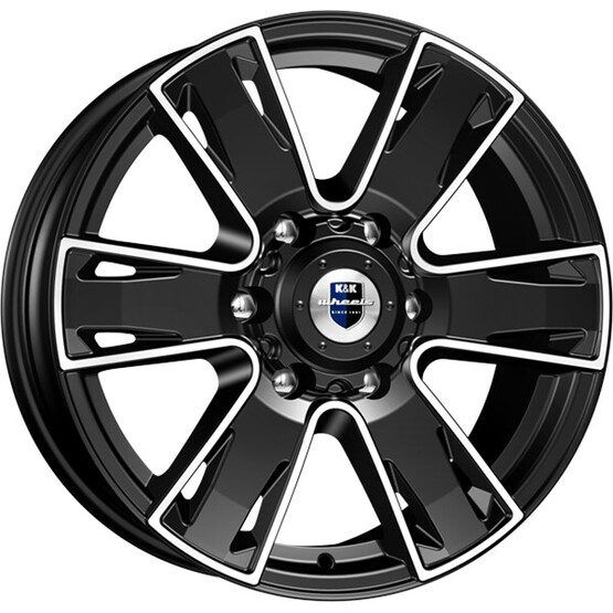 Диск K&K Севенна 17x7 6x127 ET40 DIA77.8 АЛМАЗ ЧЁРНЫЙ